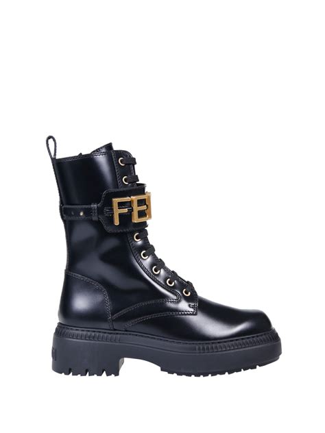 fendi women's leather biker boots|fendi plaid cowboy boots.